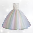 thumbnail image 2 of Robe Formelle pour Filles Sans Manches Robe de Bal pour Filles Robe en Tulle pour Tout-Petits Robe pour Filles 8-9 Ans, 2 of 9