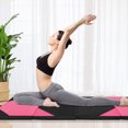 thumbnail image 2 of Gymax 10' x 4' x 2'' 4-Panel Folding Gymnastics Exercise Mat w/ Hook & Loop Fasteners Rose Red & Black, 2 of 10