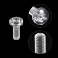 thumbnail image 4 of Unique Bargains M6x16mm Plastic Phillips Bolts PC Pan Head Machine Screws Transparent 50 Pack, 4 of 5