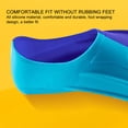 thumbnail image 4 of 2pcs Blue Silicone Swim Fins Comfortable Professional Non Slip for Diving Breaststroke, 4 of 7