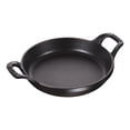 thumbnail image 1 of STAUB Spécialités 400 ml Plat Rond en Fonte pour Four, Noir, 1 of 4