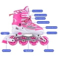 thumbnail image 3 of Adjustable Kids Inline Skates Light Up for Boys and Girls, 3 of 8