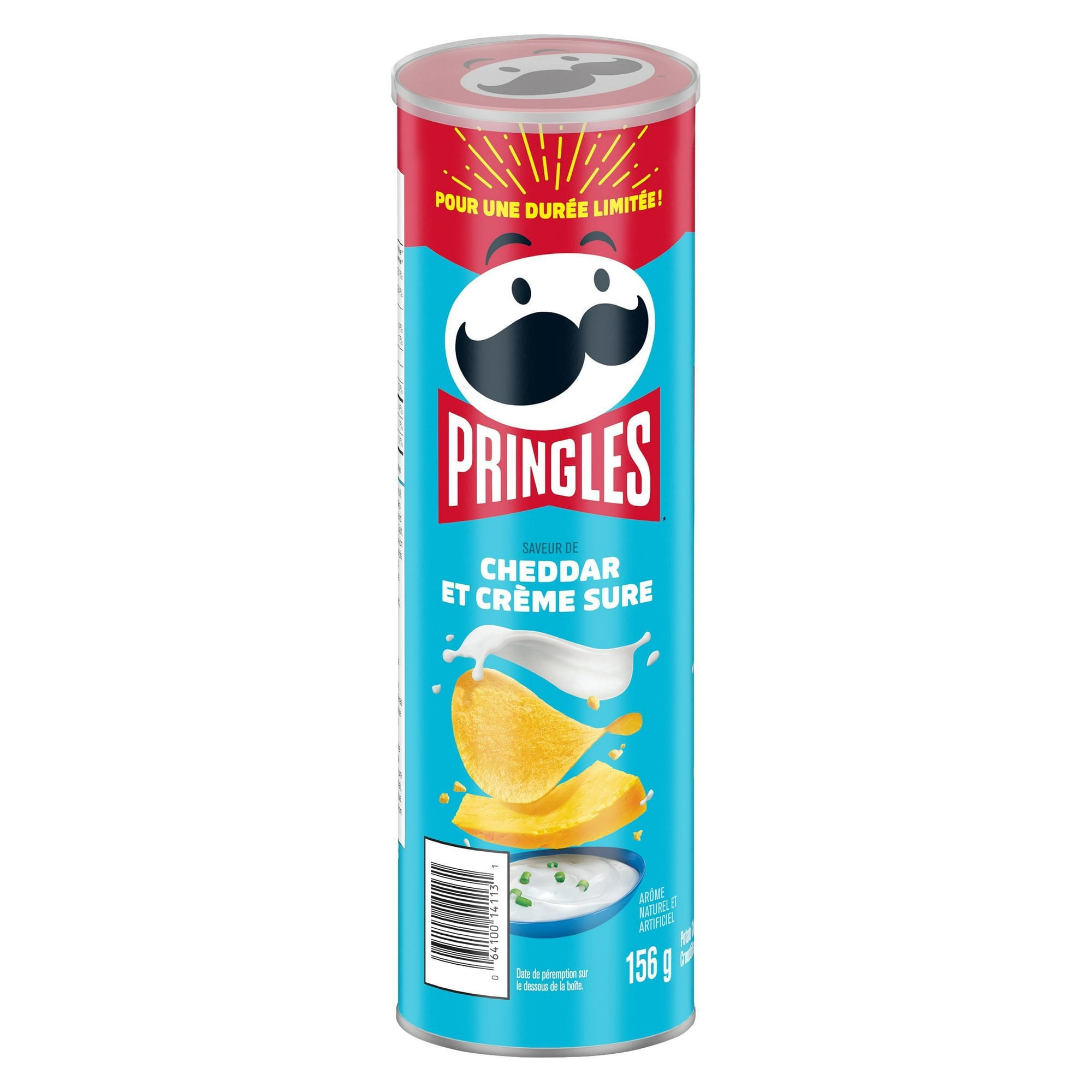 Pringles* Cheddar & Sour Cream Flavour Potato Chips 156 g