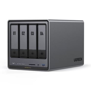 UGREEN NASync DXP4800 Plus, NAS à 4 Baies avec Intel Pentium Gold, CPU à 5 Cœurs (jusqu'à 4,40 GHz), 8 Go DDR5, 1x 2,5 Go Be, 1x 10 Go Be, 2x SSD - Processeur Intel à 5 Cœurs 12e Gén. (Sans Disque)