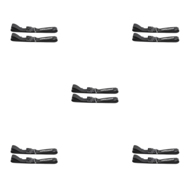 QualitChoice 1/2/3/5 2X Attaché Ceinture Ensemble Bagages Cils Sangle Cargo Cravate Stockage Randonnée Camping Boucle Longue Réglable Voyage Valise Noir/S 5PCS