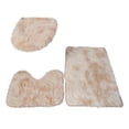 thumbnail image 2 of Meitianfacai s 3 Piece Thickened Bath Rugs Set, Bath Rug + Contour Mat + Toilet Seat Cover, Super Soft Microfiber Absorbent Non-Slip, Machine Washable Bathroom Rug Sets Bathroom Decor Mat, 2 of 3