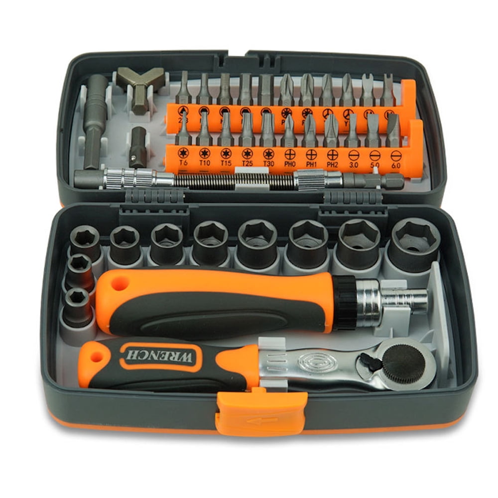 Saving 38 in 1 Household Labor Saving Ratchet Screwdriver Bit Set Multipurpose Tool Kit Hardware Tools Combination Wrenches Toolbox Hand Tool Sets