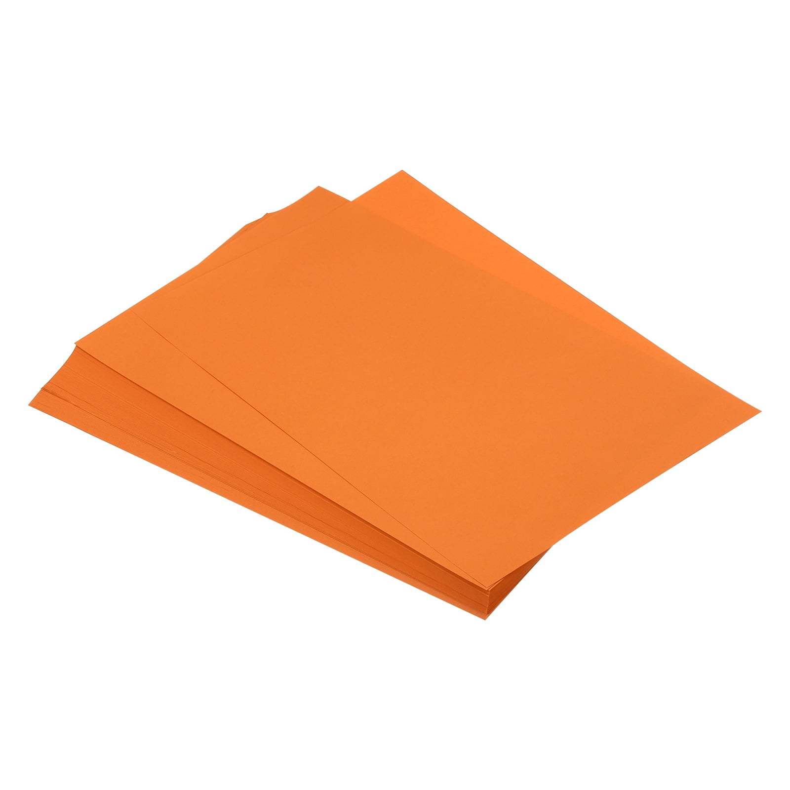 Unique Bargains 125 Sheets A4 Colored Print Copy Paper 8.5' x 11' Origami Paper Printer Paper 80gsm for Printing, Orange