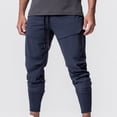 thumbnail image 1 of Rollback $10 & under Mrasaso Sweatpants for Men, Men's Solid Drawstring Quick Drying Pinching Training Pants Quick Drying Hiking Pants Trousers, 1 of 6