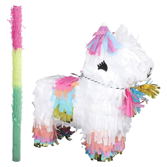 1 Set of Candy Filled Plaything Adorable Pinata Toy Party Smashing Toy Party Pinata with Stick