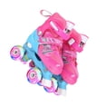 thumbnail image 2 of tredstone Patins à Roulettes Roses 2 Pcs pour Filles Confortables et Respirants Roue en Caoutchouc PU à Éclat Complet/taille style Pailleté Rose, 2 of 6