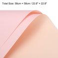 thumbnail image 2 of Unique Bargains Double Sided Color Flower Wrapping Paper Pink 22.8'x22.8' Waterproof 10 Pack, 2 of 5
