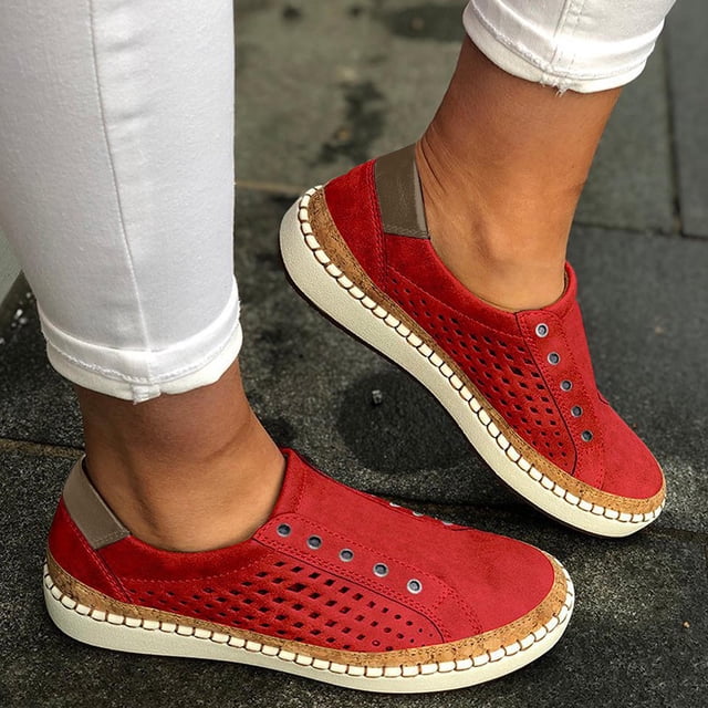Cameland Chaussures à Enfiler pour Femmes à Enfiler Confort Mode Confortables pour la Marche Espadrilles Chaussures à Enfiler