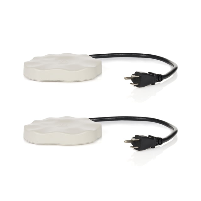 Farm Innovators Outdoor Decorative Heated Bird Bath De-Icer, 75W (2 Pack)