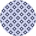 thumbnail image 1 of Ahgly Company Machine Washable Indoor Round Transitional Lavender Blue Area Rugs, 8' Round, 1 of 7