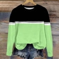 thumbnail image 5 of Besolor Chandail en Molleton Surdimensionné pour Filles Automne Décontracté Col Rond Manches Longues Hauts Mode Tenues à Blocs de Couleur, 5 of 5