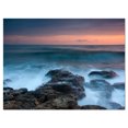 thumbnail image 2 of Plage Rocheuse et Vagues Blanches - Grande Impression sur Toile de Bord de Mer, 2 of 3