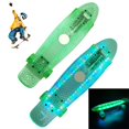 thumbnail image 1 of mmirethe 22 Inches Four-wheel Mini Skateboard LED Flashing Skateboard Retro Skateboard No.4, 1 of 6
