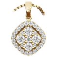 thumbnail image 3 of XZNGL Diamond Ring Ladies Fashion Diamond Ring Necklace Earrings Three-Piece Set, 3 of 8