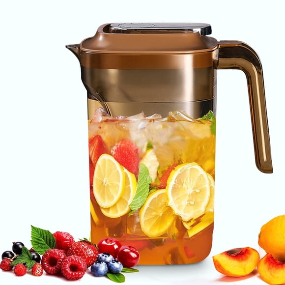 Rbaofujie Water Bottle for Kids 2.2l Large Capacity Cold Water Pot Household Refrigerator Tea Making Pot Beverage Fruit Tea Pot Portable Water Cup Water Bottle with Handle