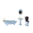 thumbnail image 2 of Ruiboury Miniature Bathtub Toilet Sink Mirror Set Addition For Mini House type 3 1Set, 2 of 6