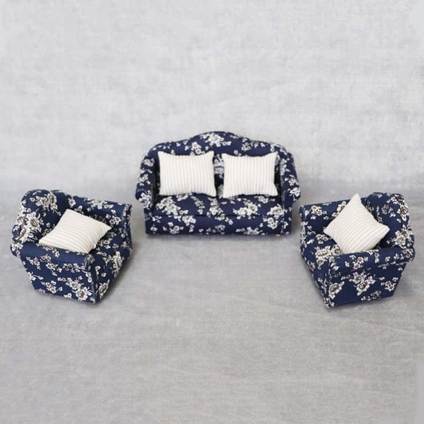 1:12 Canapé Miniature de Maison de Poupée Modèle de Scène Miniature pour Décoration de Chambre Simple