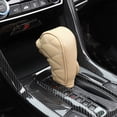 thumbnail image 1 of Chmadoxn Leather Lattice Pattern Gear Shifter Knob Cover, Auto Car Shifter Knob Protective Sleeve Hoop & Loop Type Gear Shifter Knob, 1 of 9