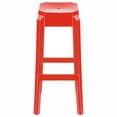 thumbnail image 2 of Compamia Fox 30" Polycarbonate Patio Bar Stool in Glossy Red, 2 of 4