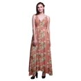 thumbnail image 1 of Bimba Robe Longue à Imprimé Floral pour Femmes, Bretelles Spaghetti, Col en V, Maxi, Tenue de Plage - XX-Grand, 1 of 6