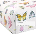 thumbnail image 4 of Mainstays Kids 220TC Cotton Butterfly Twin, 3 Piece Sheet Set, 4 of 8