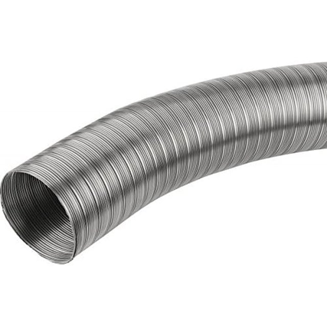 Flexible Stainless Steel Chimney Flue Liner Rigid Pipe Multi Fuel Stoves Ø 150 mm (5.91"), 1 m