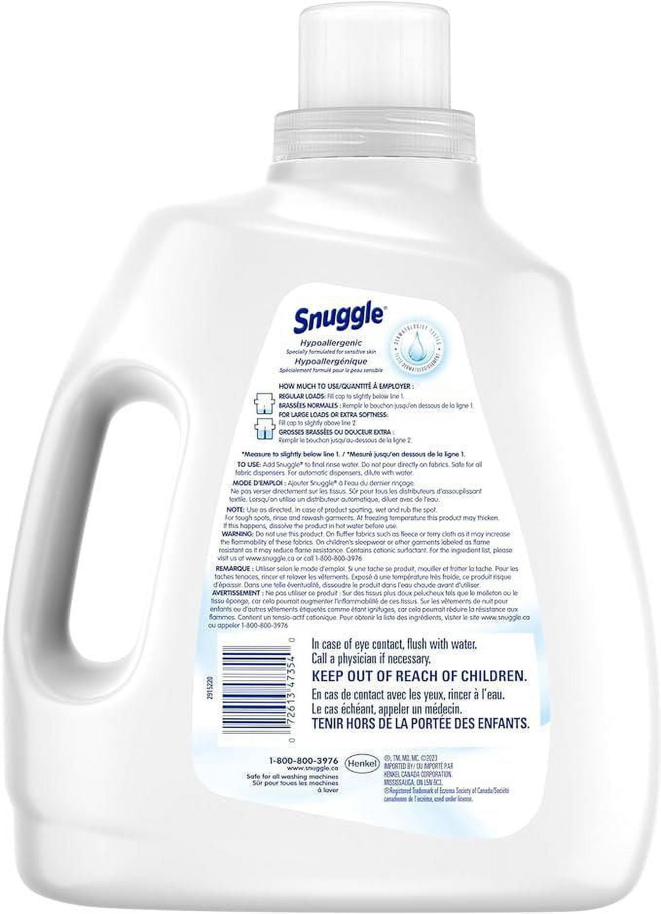 Snuggle Liquid Fabric Softener, Free & Soft 144WL