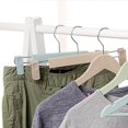 thumbnail image 4 of 5Pcs/Set Strong Bearing Clothes Hanger with Spring Clamp No Odor Plastic Coat Rack Home Supplies, 4 of 10