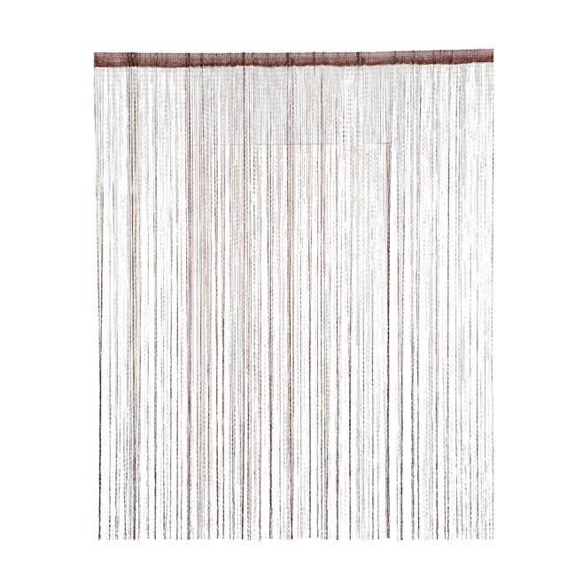 tredstone Rideaux à Franges Simples Séparateur de Porte Patio pour Fenêtres Filet 100x200cm Café