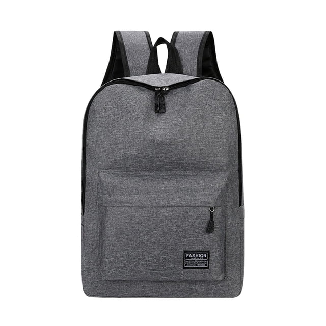 Backpack Large Capacity Adjustable Strap Solid Color Simplicity Outdoor Nylon Travel Bag