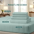thumbnail image 2 of Beddora Lightweight Microfiber Sheet Set – Soft, Breathable, Quick-Dry & Wrinkle-Resistant – Includes Flat Sheet, Fitted Sheet & Pillowcases – King – Harbor Grey, 2 of 6