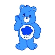 Angry Grumpy Adorable Teddy Bear CARE Soft, Huggable Plushie, Stuffed Animal Teddy Bear Adorable Cartoon Kids Design Bedroom Fun Elevate Home Vinyl Decoration Creative Aesthetic Art 26x28 inch