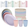 thumbnail image 2 of Wheat Straw Dinner Set Unbreakable Tableware Set Dishwasher and Microwave Safe Eco-Friendly Reusable Dinner Dessert Plates  Bowls  Mugs, 2 of 7