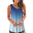 thumbnail image 2 of Yuyuzo Débardeurs pour Femmes Été Sans Manches T-Shirt Décontracté Col Rond Chic Color Block Blouse Fluide de Plage, 2 of 6