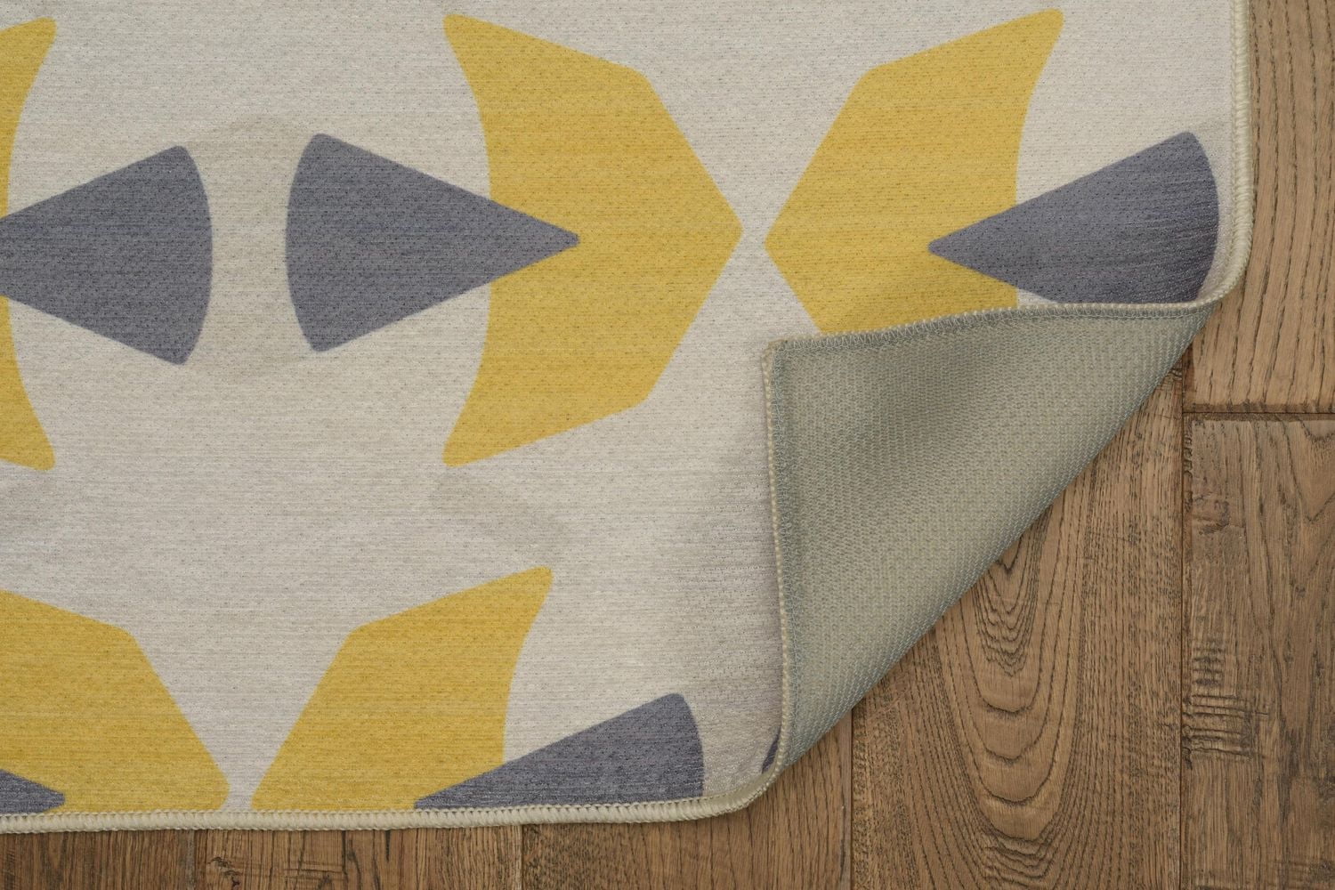 Tapis d'accent extérieur lavable Hialeah ivoire & jaune 3 pi x 5 pi
