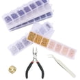 thumbnail image 2 of Yeacher Plier Thimble Tweezer Kit Set Jump R-ings 3-10mm Diameter J-ewelry Necklace E-arrings B-racelet Making Accessory for Handicraft Workmanship, 2 of 5