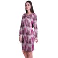 thumbnail image 4 of Moomaya Womens Full Sleeve Printed Midi Length Printed Bodycon Dress, 4 of 6