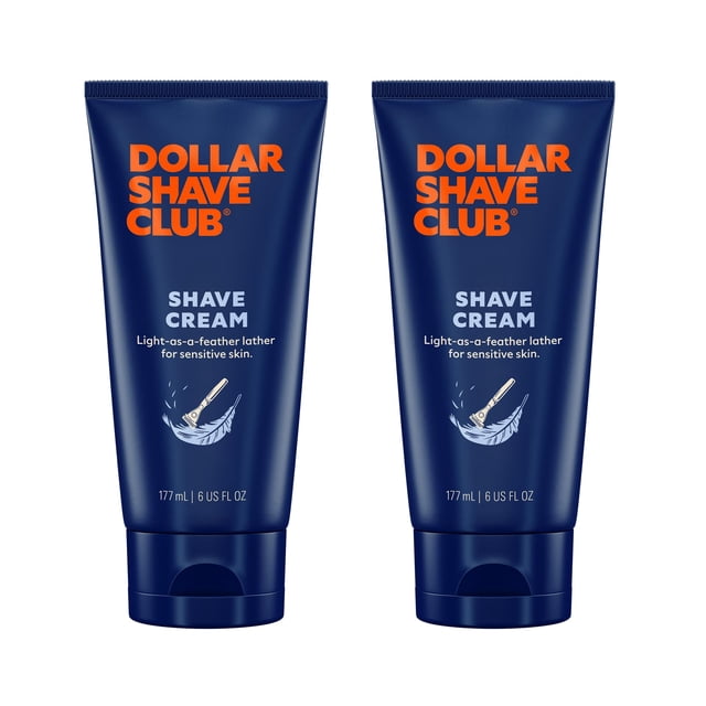 Dollar Shave Club Shave Crème, 6 oz, Lot de 2