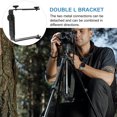 thumbnail image 3 of KAKOWELY Metal L Bracket Camera 1/4 Inch Screw Flash Light Holder Camera Bracket,6.3X"X4.72"X1.34", 3 of 4