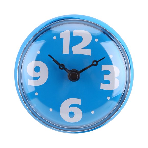 Peahefy Horloge de Salle de Bain, Horloge Étanche, Miroir de Fenêtre Mural à Ventouse Étanche pour Bain et Douche, Accessoires de Salle de Bain