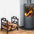 thumbnail image 3 of Gymax 18'' Firewood Log Rack Wood Lumber Storage Holder for Fireplace Stove Fire Pit, 3 of 10