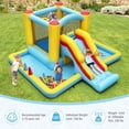 thumbnail image 2 of Costway Inflatable Bounce House with Slide Jumping Area Tunnel Ball Pit Blower Excluded, 2 of 8