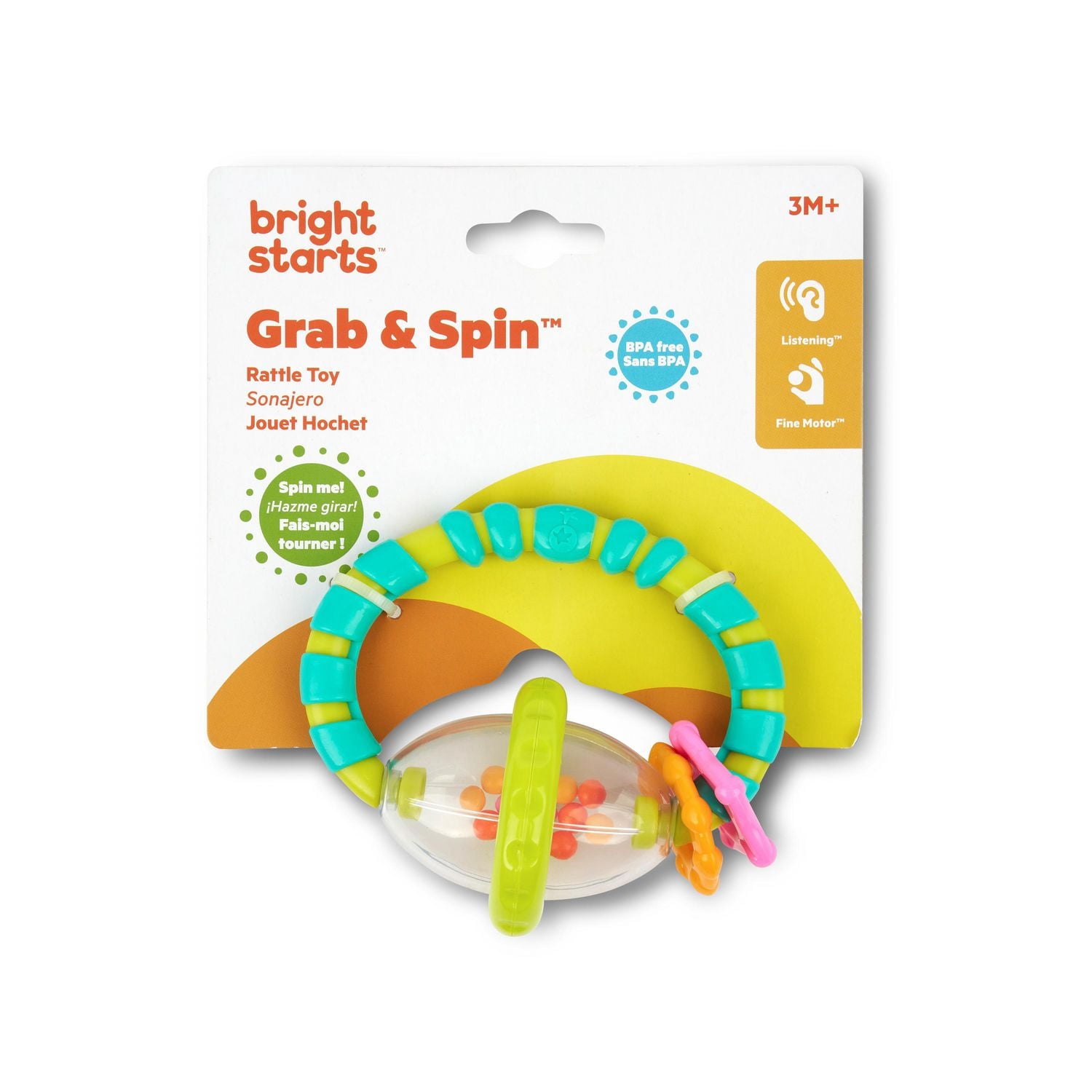 Jouet de dentition Grab & Spin de Bright Starts