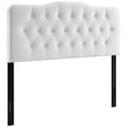 thumbnail image 1 of Modway Annabel Diamond Tufted Performance Velvet Queen Headboard in White, 1 of 5