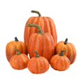 thumbnail image 1 of 7 Pcs Fausses Citrouilles Récolte Citrouille Réaliste Fausse Citrouille en Mousse pour l'Automne l'Halloween Orange, 1 of 8